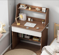 Bureau d'ordinateur mural moderne et simple en PVC et MDF pour étudiant, idéal pour l'écriture dans la chambre ou le salon