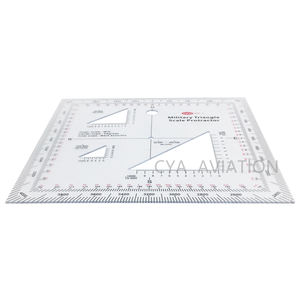 स्केल मैप्स के लिए cya स्क्वायर निर्देशांक स्केल प्रोट्रैक्टर MP-2 - Product Image 3