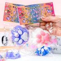 Mainan Squishy Cakar Kucing Lembut, Slow Rebound, Pereda Stres Sensorik untuk Menghilangkan Kecemasan