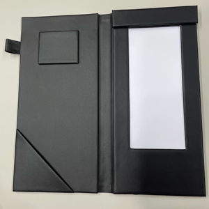 Porte-comptes LED personnalisé avec logo pour restaurant, porte-comptes noir pour restaurant avec lumière LED - Product Image 1