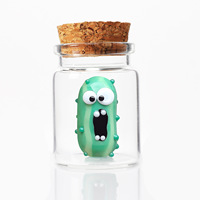 Mini bouteilles en verre tubulaires transparentes avec couvercle en liège vide Style de recharge scellé avec bouchon en bois