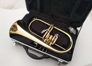 ที่มีคุณภาพสูง<span class=keywords><strong>ราคา</strong></span>ถูกมืออาชีพเคลือบทอง <span class=keywords><strong>Flugelhorn</strong></span> - Product Image 3