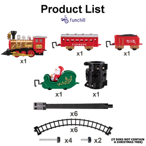 Novedad: <span class=keywords><strong>Tren</strong></span> <span class=keywords><strong>de</strong></span> Navidad para Colgar en el Árbol con Luces, Sonidos y Pista, Regalo <span class=keywords><strong>de</strong></span> Navidad para Niños - Product Image 3