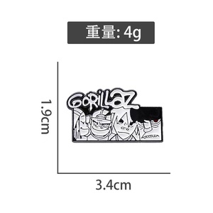 Özel Logo Metal cilalı Punk Rock yaka Pin için avrupa moda TV film sanat tahsil emaye pimleri alaşım emaye Pin - Product Image 5