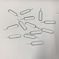 Outil clé en acier inoxydable carte Sim broche aiguille carte Sim plateau éjecteur retrait broche d'éjection ouvre-aiguille pour téléphones intelligents Smartphone