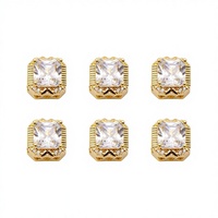 Perles intercalaires HP269 en or rempli 14K à haute résistance de couleur, avec fleurs papillon en oxyde de zirconium, à trou traversant, pour la fabrication de bijoux et bracelets DIY