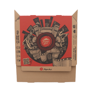Großhandel 6/<span class=keywords><strong>8</strong></span>/10/12/13 Zoll Mitnehm-Flötenkarton Pizza-Geschenkboxen mit Kundenspezifischem Logo Bedruckt Industrielles Papier UV-Vorteilhaft - Product Image 3