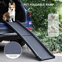 Rampe de voiture pliable en PP pour animaux de compagnie, surface mate antidérapante, capacité de charge élevée, échelle d'escalade pour chiens de grande et moyenne taille, pour SUV et voyages