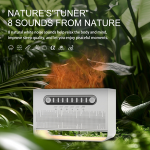 Nuevo Difusor de Aceites Esenciales con Diseño Elegante de 200 ml, Simulación de Llama 3D, Luz Nocturna para Bebés, Ruido Blanco, Música USB - Product Image 6