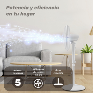 Pedestal <b>Fan</b> 60W 3 Speed <b>Remote</b> <b>Control</b> White Tower <b>Fan</b> With Timer Function - Product Image 5