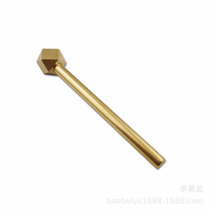 Perno de Puerta de Latón Chengyu, 8.6cm, Cabeza Cuadrada Poligonal, Fácil Instalación, Estilo Chino - Product Image 5