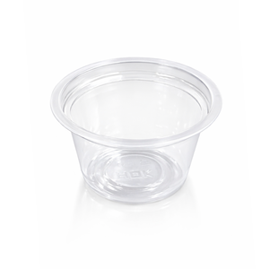 Vaso de polipropileno de grado alimenticio, tamaño pequeño, 60 ml, para condimentos, salsas y cremas, originario de Indonesia. - Product Image 1