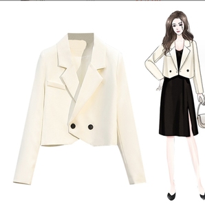 그리고 대형 여성복 고급 정장 패셔너블한 짧은 정장 상의 - Product Image 3