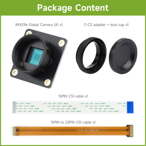 Module de caméra à obturateur global Waveshare IMX296 (A) pour Raspberry Pi, capteur IMX296, 1,6 MP, pour la photographie en mouvement rapide K704 - Product Image 6
