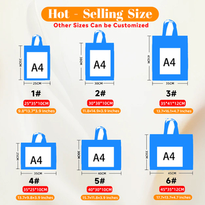 Giá thấp bán buôn biểu tượng tùy chỉnh có thể gập lại mua sắm Túi xách tay không dệt Túi - Product Image 3