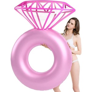 Flotador Inflable de PVC Reforzado con Forma de Diamante para Piscina, Ideal para Fotos de Parejas - Product Image 5