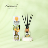 100 ml Home Decoration Best Room Duft Reed Diffusor, luxuriöse transparente Glasflasche,