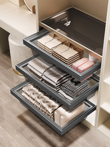 <span class=keywords><strong>Panier</strong></span> de rangement coulissant en fil métallique pour <span class=keywords><strong>armoire</strong></span> HNOSS, <span class=keywords><strong>panier</strong></span> <span class=keywords><strong>suspendu</strong></span> à tirer vers le haut - Product Image 4