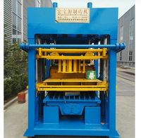 HONGBAOYUAN QTJ4-15 ciment coloré brique creuse bloc de briques solides Machine de fabrication prix de la machine à briques imbriquées