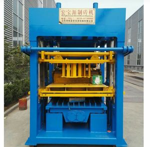 HONGBAOYUAN QTJ4-15 ciment coloré brique creuse <span class=keywords><strong>bloc</strong></span> de briques solides Machine de fabrication <span class=keywords><strong>prix</strong></span> de la machine à briques imbriquées - Product Image 4