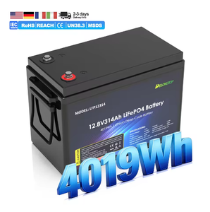 <span class=keywords><strong>Prix</strong></span> d'usine, batterie au lithium-ion LiFePO4 semi-solide 12V 100AH 200AH 300AH 4019WH pour camping-car avec protection IP65 - Product Image 1