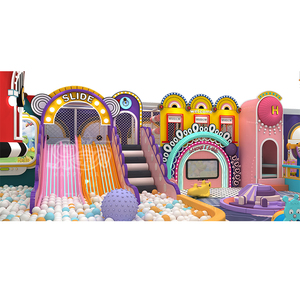 Equipo de Juegos de Alta Calidad con Tobogán LED, Tobogán con Forma de Cuerno y Tobogán en Forma de S en un Solo Parque Infantil, Proyecto Temático Colorido - Product Image 3