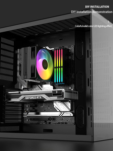 Enfriador de CPU ZeroMaster de 120 mm con Nuevo Diseño ARGB, 4 Tubos de Calor e Interfaz de Alimentación de 3 Pines para Juegos y Oficina - Product Image 4