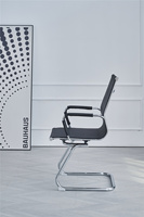 Chaise de bureau pivotante ergonomique de luxe avec dossier en maille, support lombaire, pour conférence, haute qualité, moderne, minimaliste, industrielle