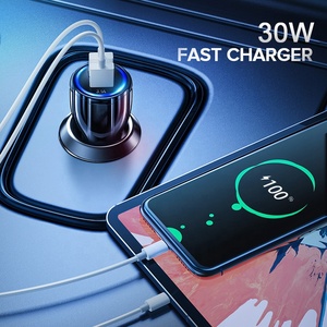 Unionup QC3.0 6A Teléfono móvil <span class=keywords><strong>Cargador</strong></span> rápido Coche para <span class=keywords><strong>iPhone</strong></span> Samsung Tablet 30W Dual Double 2 USB <span class=keywords><strong>Cargador</strong></span> de coche - Product Image 2