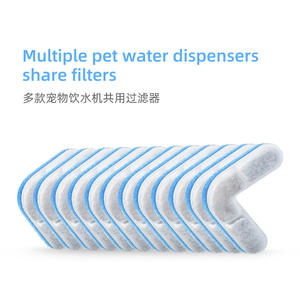 Cartouche filtrante pour fontaine à eau pour animaux de compagnie, filtration multicouche arrondie, charbon actif pour chiens et chats, détachable, paquet unique - Product Image 5