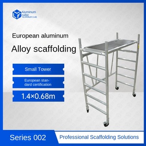 Giàn giáo hợp kim nhôm hiện đại di động nâng gấp trang trí thang nền tảng dày ngựa phân chân máy di động - Product Image 2