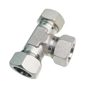 不锈钢三通接头 Swagelok 压缩式单卡套高压光滑液压管件 ISO8434.1 - Product Image 1