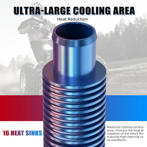 Enfriador de Agua NICECNC Billet In-Line para <span class=keywords><strong>Yamaha</strong></span> Raptor Rhino <span class=keywords><strong>Grizzly</strong></span> 660 <span class=keywords><strong>700</strong></span> YFZ450/R/<span class=keywords><strong>SE</strong></span> Blaster 200 YFS200 - Product Image 2