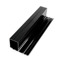 Profils en aluminium architecturaux personnalisés 6063-T5, sections d'extrusion en aluminium, matériaux de construction pour la construction, vente en gros