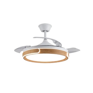 Y019 new 42-inch corrugated invisible fan <b>lamp</b> 110 220 volt decorative leafless <b>remote</b> <b>control</b> - Product Image 1