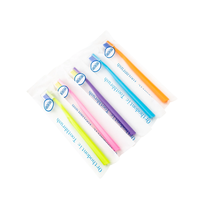 Brosse à dents orthodontique V-Trim à poils souples pour appareils dentaires, avec manche long, nettoyage en profondeur, soins dentaires pour adultes et adolescents