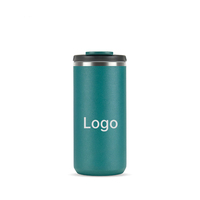 Gobelet isotherme sous vide en acier inoxydable 304, tasse à café de voyage anti-fuite avec revêtement en poudre, mug d'eau portable pour extérieur, logo personnalisé