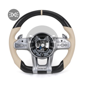 <span class=keywords><strong>Volant</strong></span> Lenkrad en cuir demi-perforé personnalisé <span class=keywords><strong>Volant</strong></span> en carbone pour <span class=keywords><strong>Mercedes</strong></span> CLC C207 <span class=keywords><strong>W208</strong></span> W117 X247 <span class=keywords><strong>CLK</strong></span> W177 Gls X166 AMG - Product Image 1