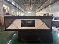 Hiperlion - Remolque de Aluminio para Camioneta, Tipo Hard Shell, Deslizable, para las Cuatro Estaciones, Apertura Automática Rápida, Espacioso y Duradero