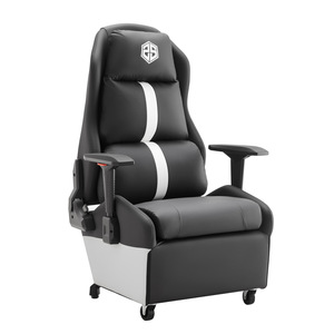 E-Sports Gaming <b>Chair</b> Red Leather Reclining Office <b>Chair</b> With Adjustable Armrests And High Elastic Seat Cushion For Home <b>Study</b> - Product Image 2