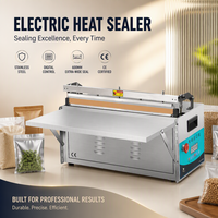 Machine de scellage thermique électrique automatique Xicang XC-600 en acier inoxydable, scelleuse à bande continue, scellage sous vide, usage commercial et domestique