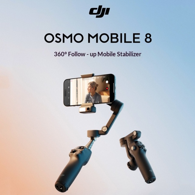 For Osmo Mobile 8 Stabilizer HarmonyOS Direct Connection Phone 360 Degree Follow-up and Anti Shake Handheld Gimbal