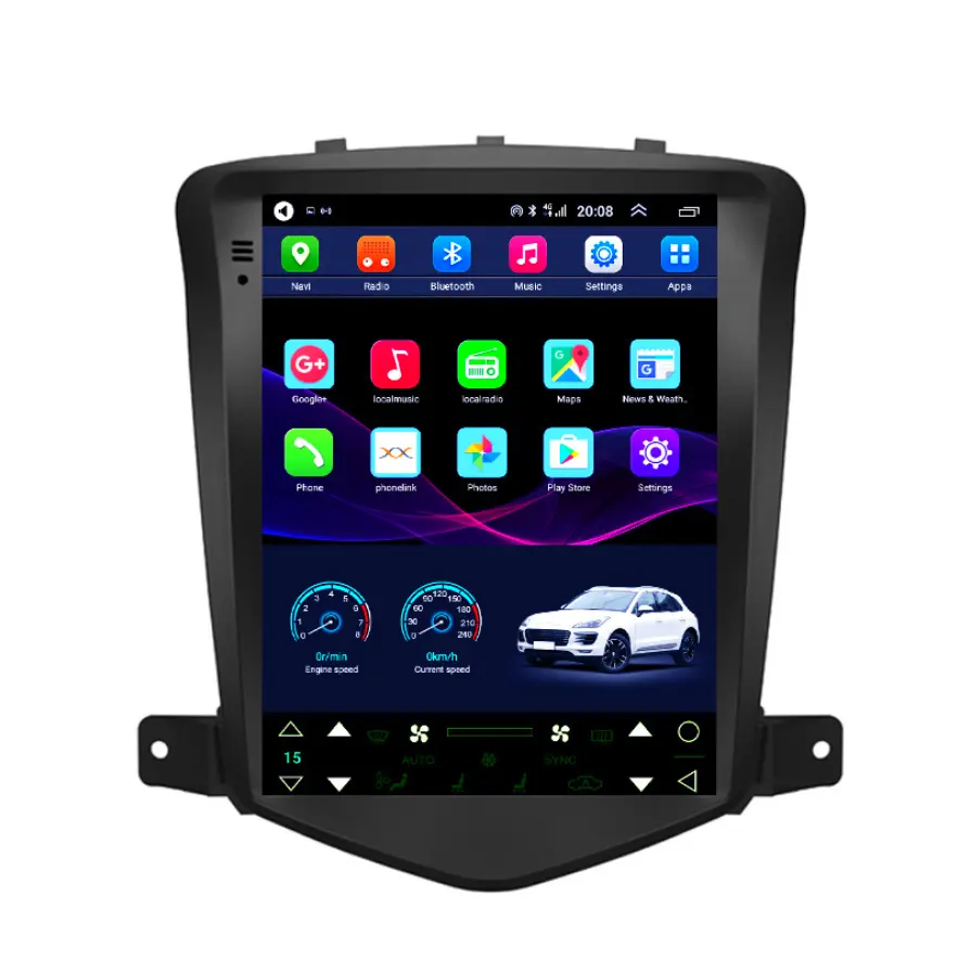 9.7 "inç karısı ekran büyük bellek Stereo araba GPS dikey ekran all-in-one araç Dvd oynatıcı