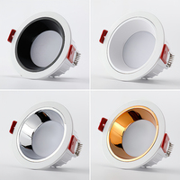 Lámpara LED Empotrable de Espectro Completo para el Cuidado de los Ojos, Luz de Techo Antideslumbrante de Copa Profunda para Sala de Estar y Pasillo del Hogar