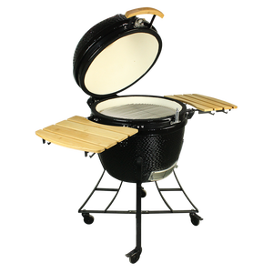 <span class=keywords><strong>Barbecue</strong></span> Kamado en céramique Auplex de 24 pouces, très grand, au <span class=keywords><strong>charbon</strong></span> de bois, avec fumoir et <span class=keywords><strong>chariot</strong></span> en fer pour jardin familial - Product Image 3