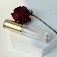 Tube de gloss à lèvres givré avec bouchon à vis argenté et doré, applicateur métallique, impression de logo personnalisée, 5 ml, matériau ABS
