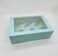 Boîtes à cupcakes transparentes en gros, 6/12/24 emplacements, écologiques, pour pâtisseries et desserts, idéales pour les fêtes d'anniversaire
