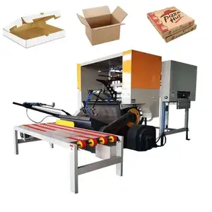 Máquina para vincar e cortar papelão, máquina para fazer caixas de pizza