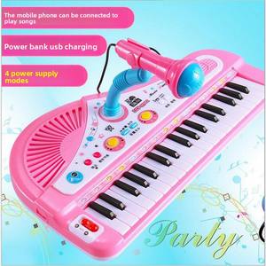 Teclado Electrónico <span class=keywords><strong>para</strong></span> Niños, Juguete Musical, Mini <span class=keywords><strong>Piano</strong></span> de Simulación Multifunción de 37 Teclas con Micrófono, Regalo <span class=keywords><strong>para</strong></span> Niñas, Venta al por Mayor - Product Image 4