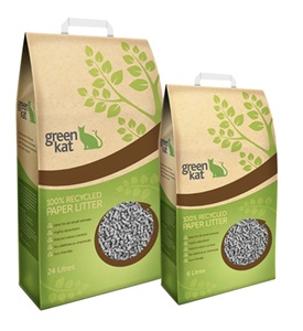 Sacs en papier pour litière pour chat Tofu bois de pin poudre de manioc litière pour chat 6l 2.3kg emballage de litière pour chat bétonite zéolite - Product Image 1